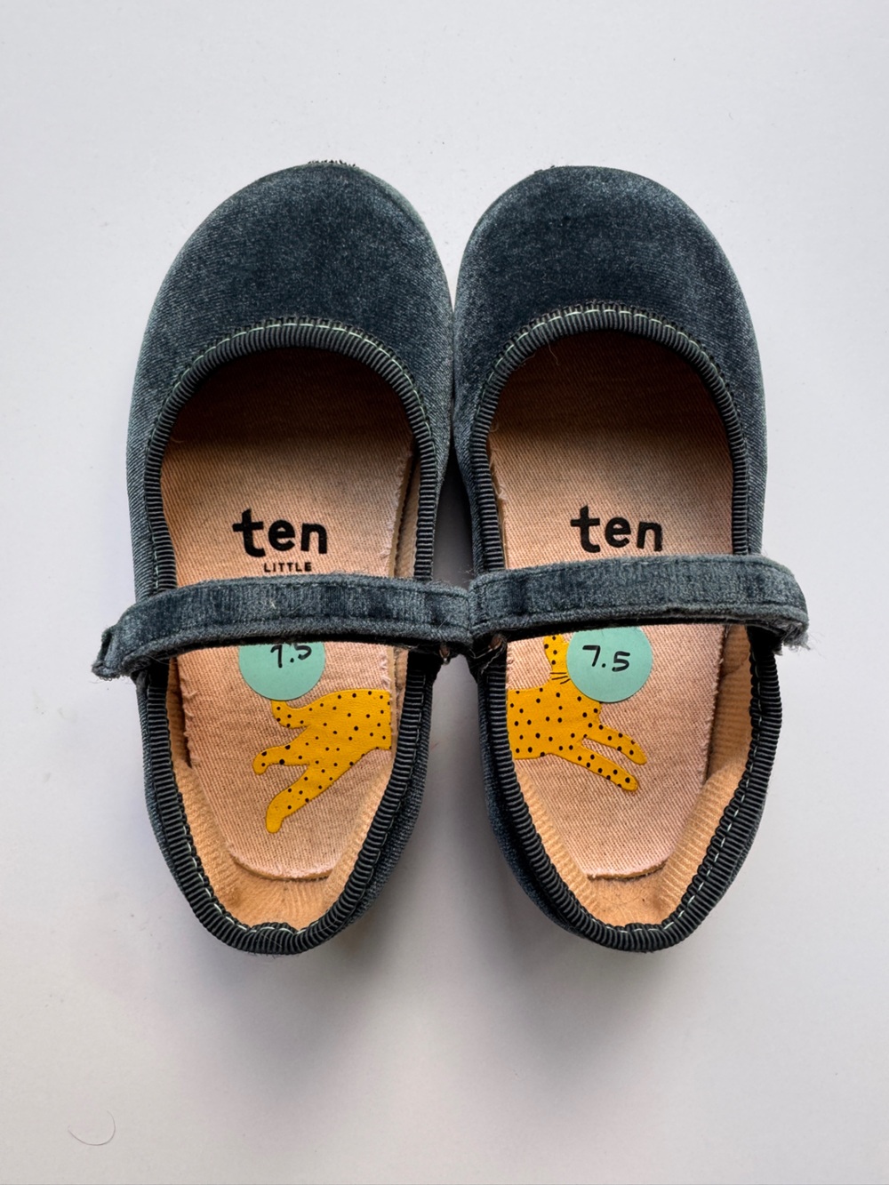 Ten Little Velvet Ballet Flats size 7.5T